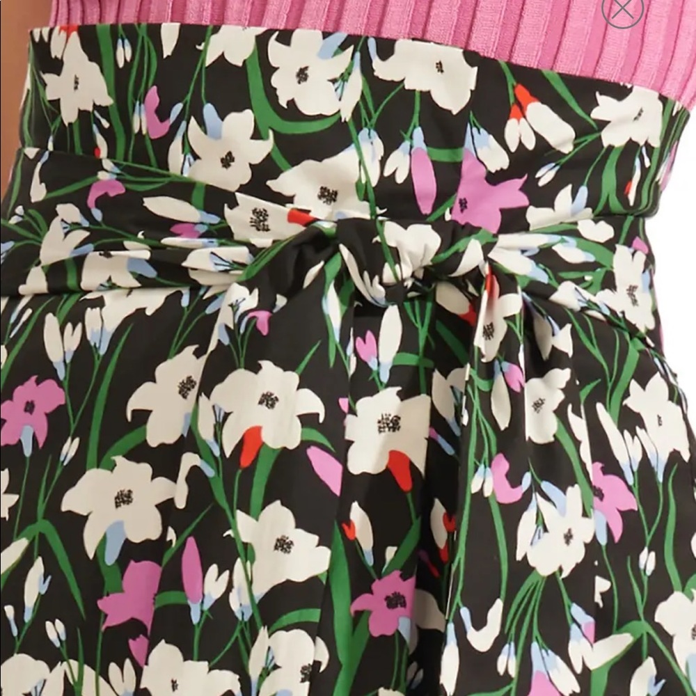 NEW VERONICA BEARD Avi Floral black Print Skirt new 2 - Picture 3 of 9